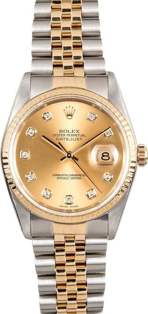 rolex datejust two tone with diamond markers|cheapest rolex datejust two tone.